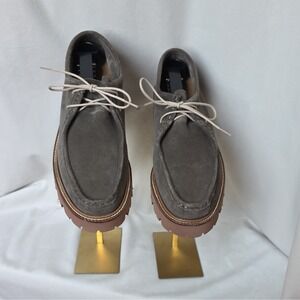G.H. Bass Wallace Suede Lug Sole Moc Shoes, WMS Size 9.5 Classic hand-sewn